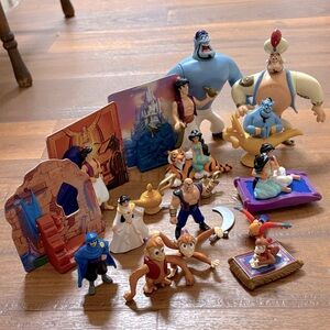 Lot of 20 Vintage 90s Disney Aladdin Figures